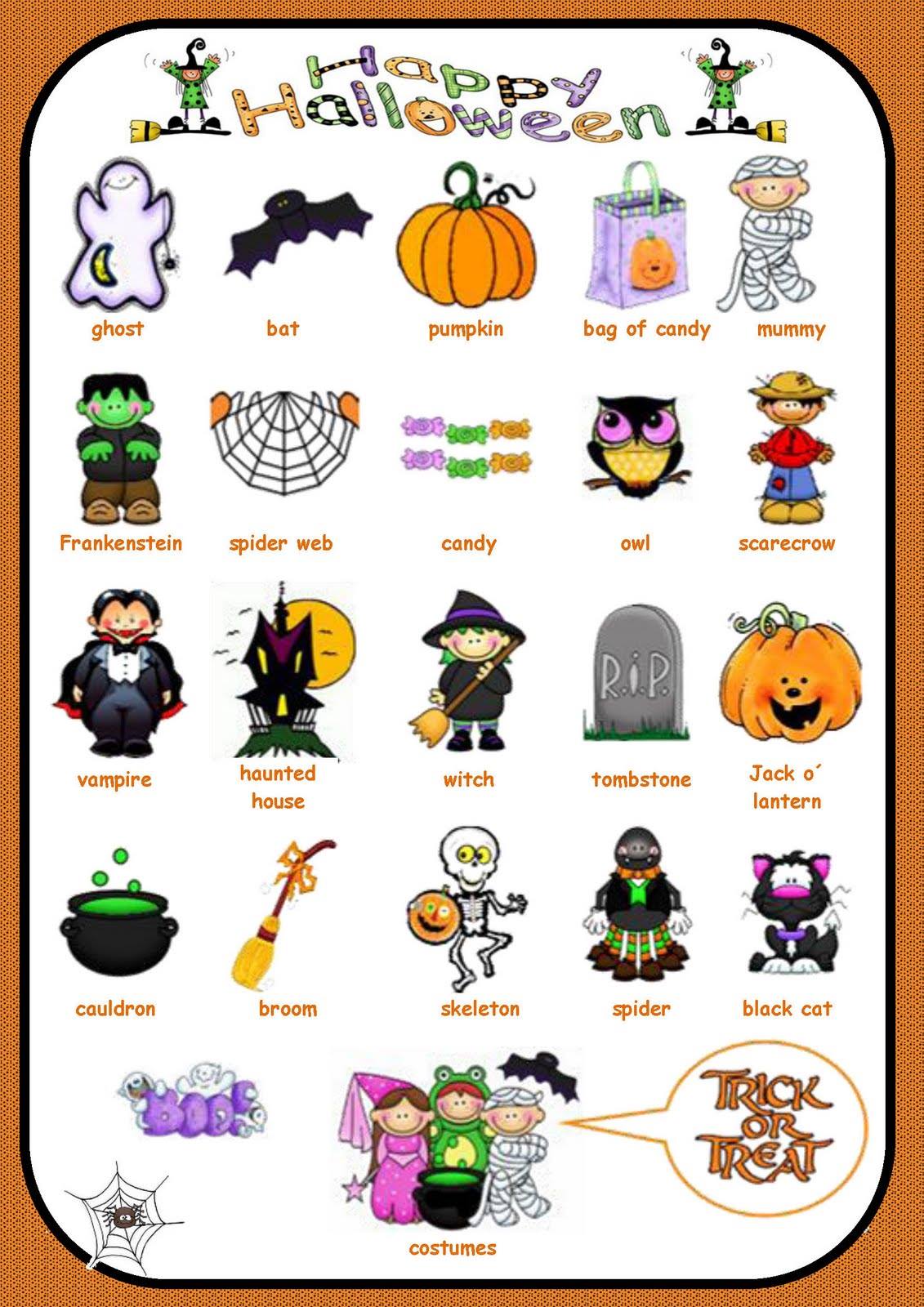 คำศัพท์ภาษาอังกฤษ หมวดเทศกาลฮาโลวีน (Halloween Vocabulary)