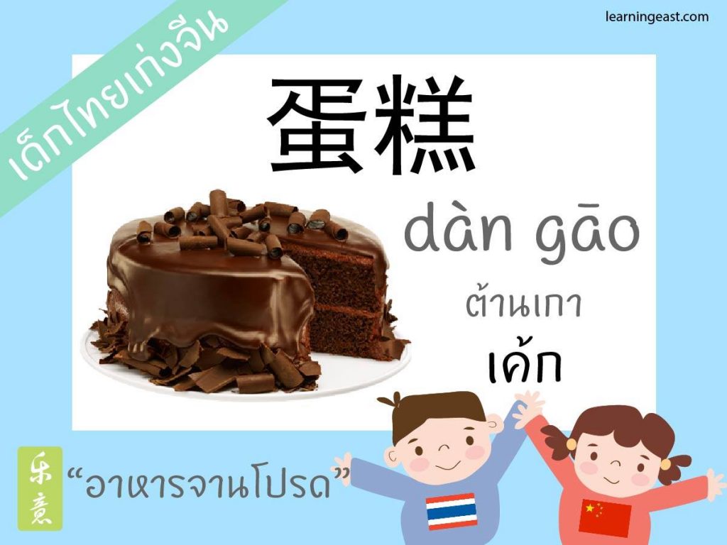 คำศัพท์ภาษาจีนหมวดอาหาร mandarin chinese language food vocabulary