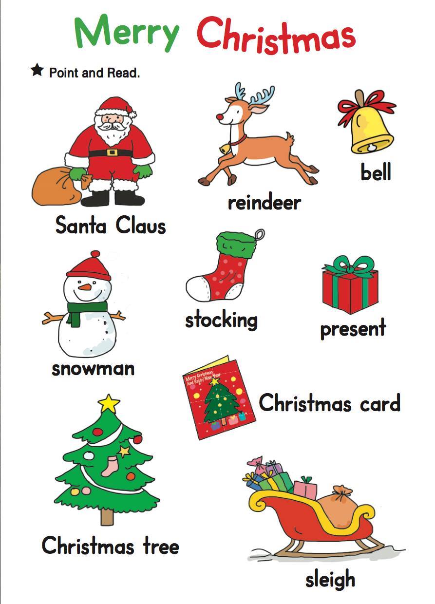 คำศัพท์ภาษาอังกฤษ หมวดวันคริสต์มาส (Christmas Vocabulary) -  Learningstudio.Info