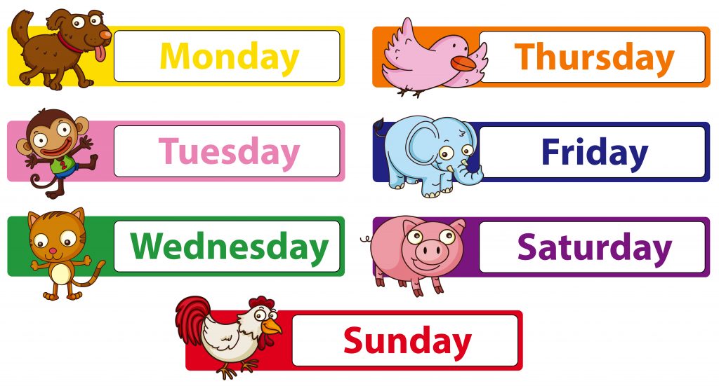 คำศัพท์ภาษาอังกฤษ หมวดวัน Day of the Week Vocabulary
