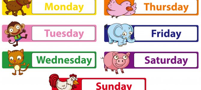 คำศัพท์ภาษาอังกฤษ หมวดวัน Day of the Week Vocabulary คำศัพท์ภาษาอังกฤษ หมวดวัน Day of the Week Vocabulary